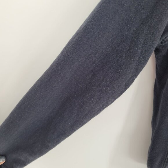 Harley davidson womens large faded black embellished back full zip hoodie - Picture 2 of 14